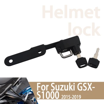 Para Suzuki GSX-S1000 GSXS1000 Capacete de Bloqueio Kit Capacetes de Segurança para Bloqueio Anti-Roubo de Ferrugem-Prova Robusta de Alumínio Acessórios