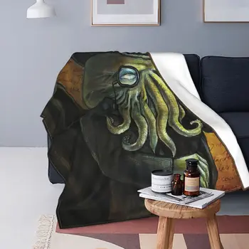 Cthulhu de Lovecraft Cobertores Engraçado Call of Cthulhu de Pelúcia Engraçado Aquecido Jogar Cobertores de Cama Salão de Primavera/Outono